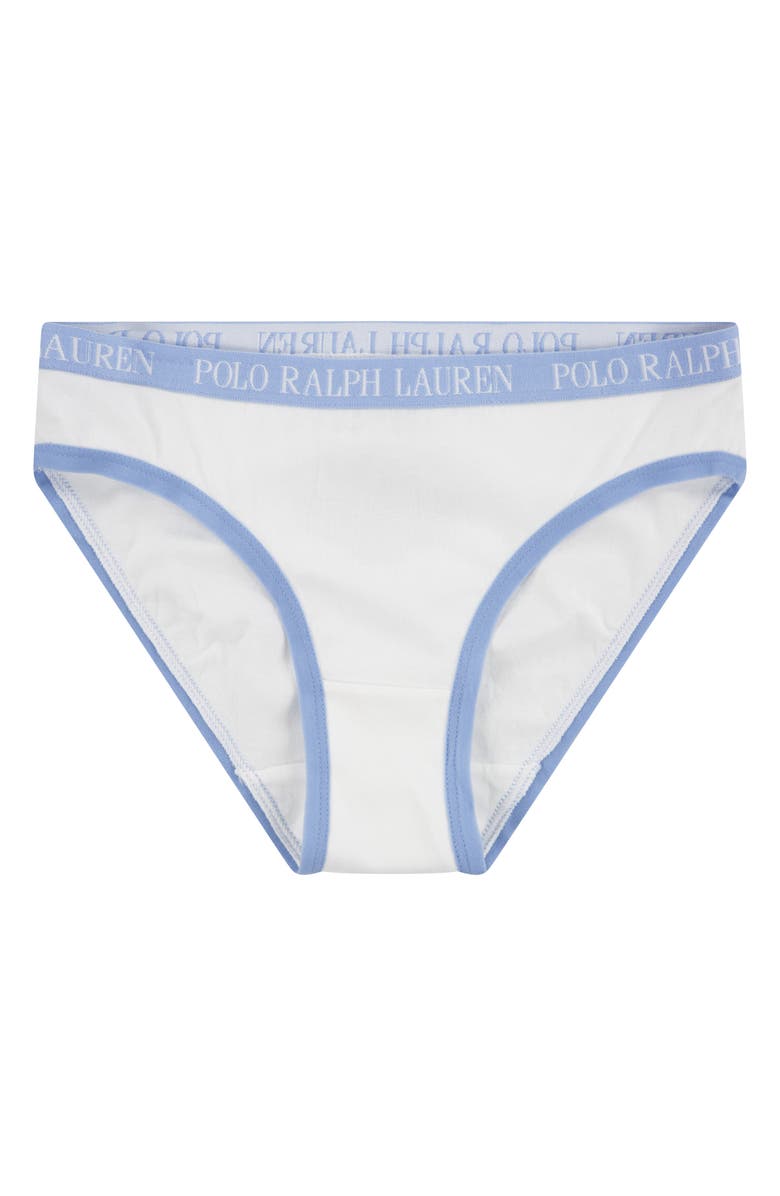 Ralph Lauren Kids' Assorted 3-Pack Bikini Briefs, Alternate, color, Elite Blue