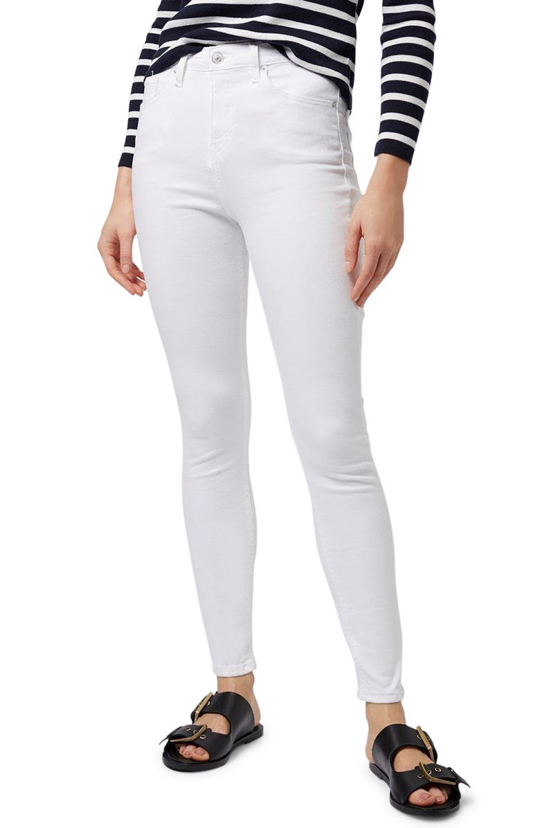 Topshop Jamie High Waist Skinny Jeans, Main, color, White