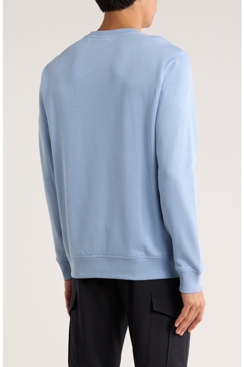 We Start Crewneck Sweatshirt, Alternate, color, OPEN BLUE