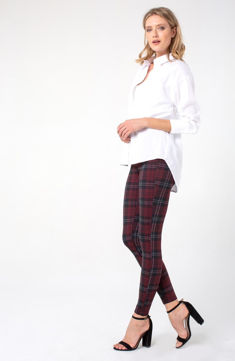 Liverpool Los Angeles Madonna Plaid Ankle Skinny Pants, Alternate, color,