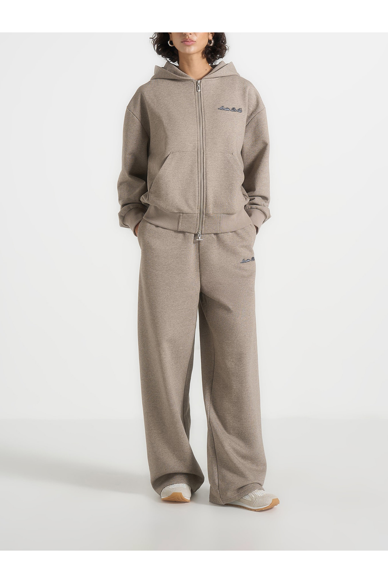 JS002 Unisex Relaxed Fit Zip Hoodie, Alternate, color, Taupe