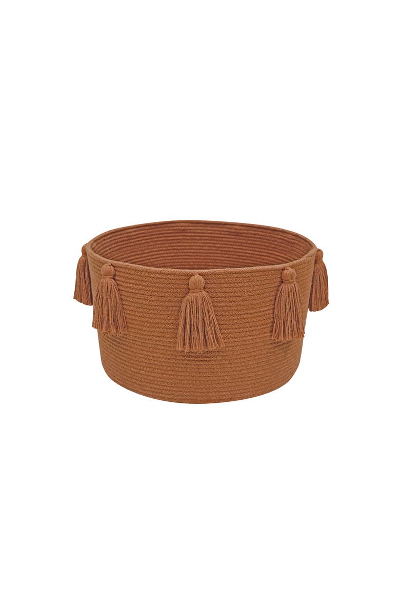 Lorena Canals Basket New Tassels, Main, color, Chesnut
