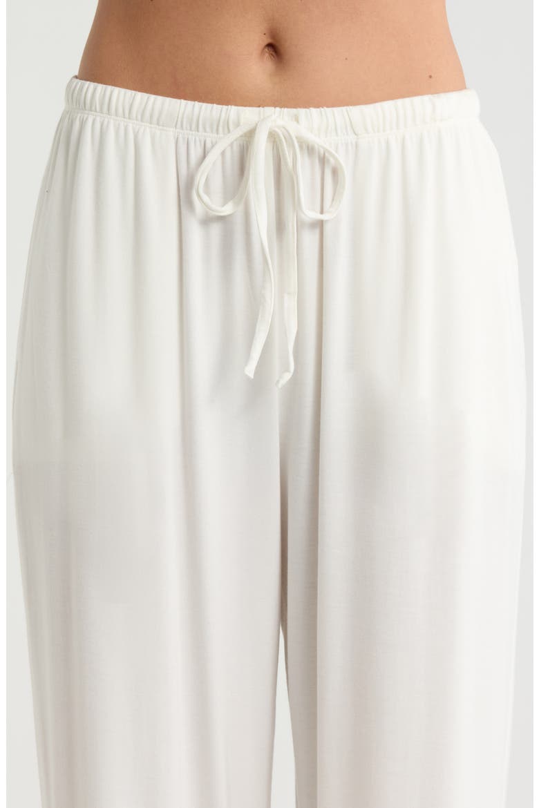 Moonlight Eco Lace Trim Pajamas, Alternate, color, IVORY EGRET