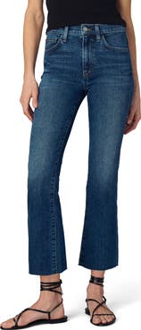 Joe's The Callie Raw Hem High Waist Crop Bootcut Jeans
