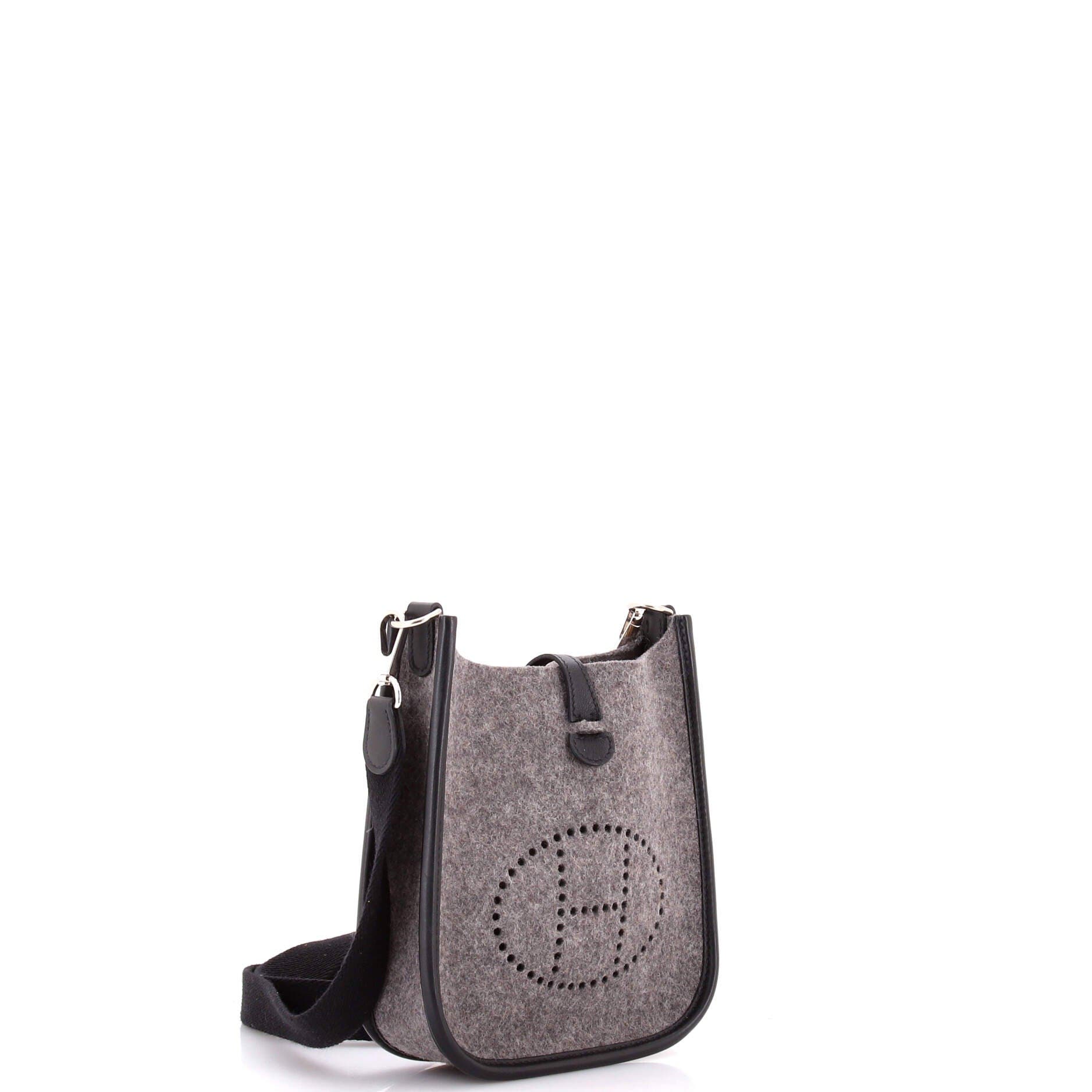 Pre-Owned Hermes Evelyne Bag Gen III Felt TPM, Alternate, color, Gris Moyen