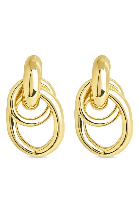 Eloisa Door Knocker Stud Earrings