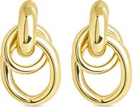 Sterling Forever Eloisa Door Knocker Stud Earrings
