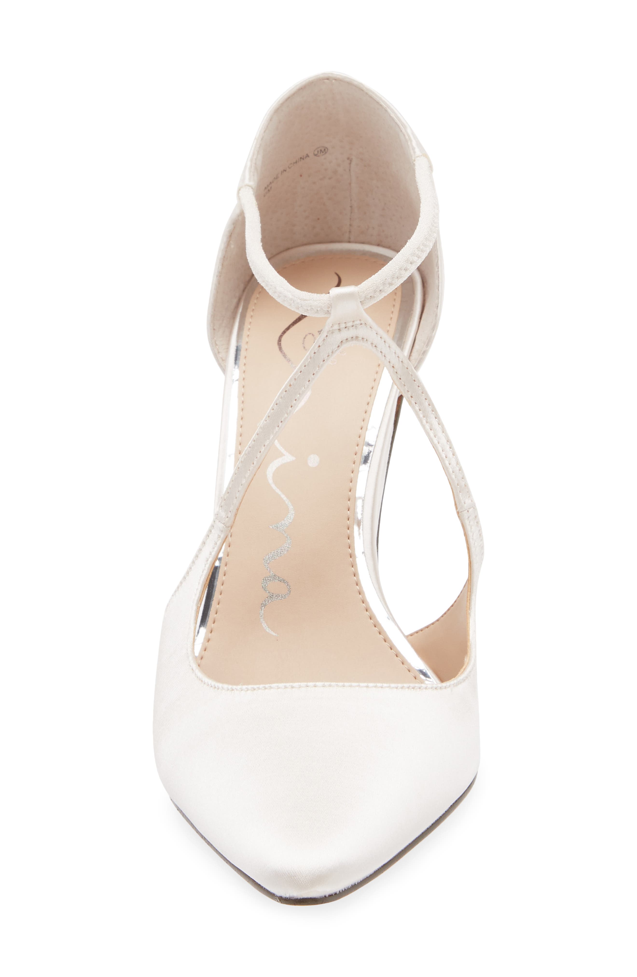 Nina Netta Ankle Strap Pointed Toe Pump, Alternate, color, 