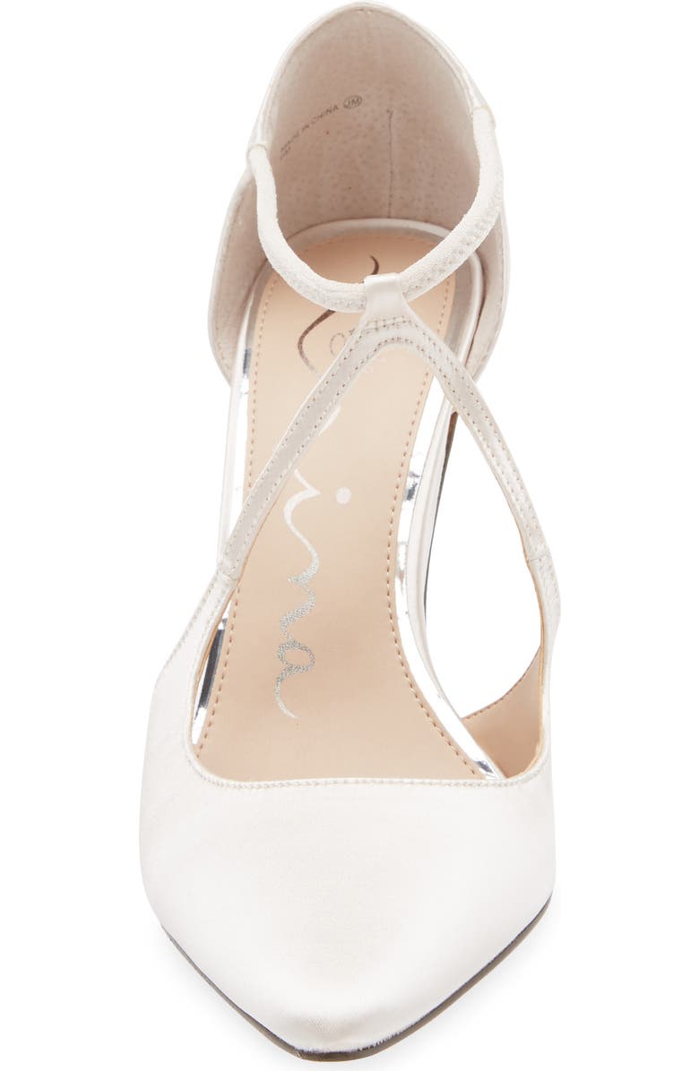 Nina Netta Ankle Strap Pointed Toe Pump, Alternate, color,