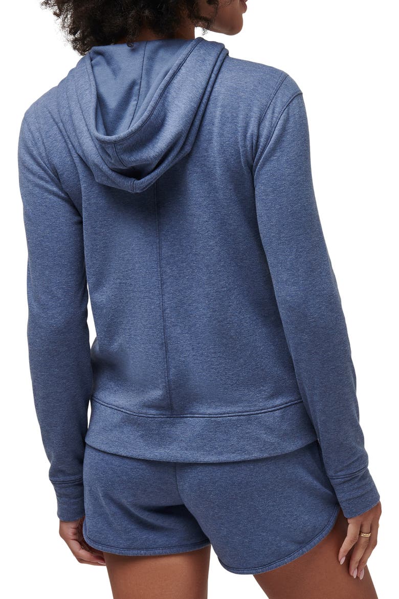 Cloud Zip Hoodie, Alternate, color, HEATHER NAVY