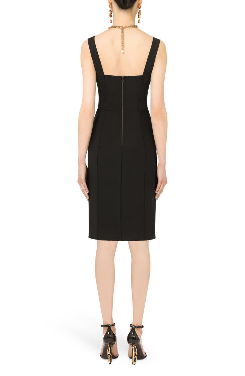 Dolce&Gabbana Jacquard Panel Corset Dress, Alternate, color, 