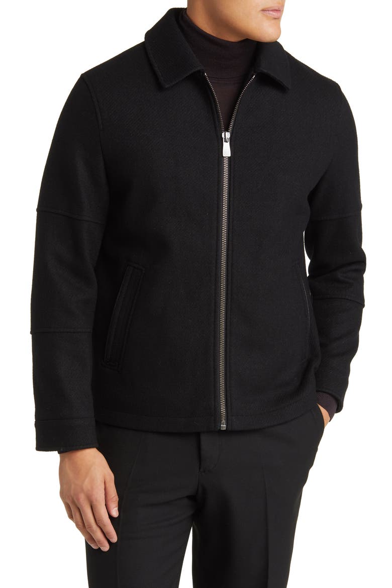 Paloma Wool Blend Twill Jacket, Alternate, color, BLACK TWILL