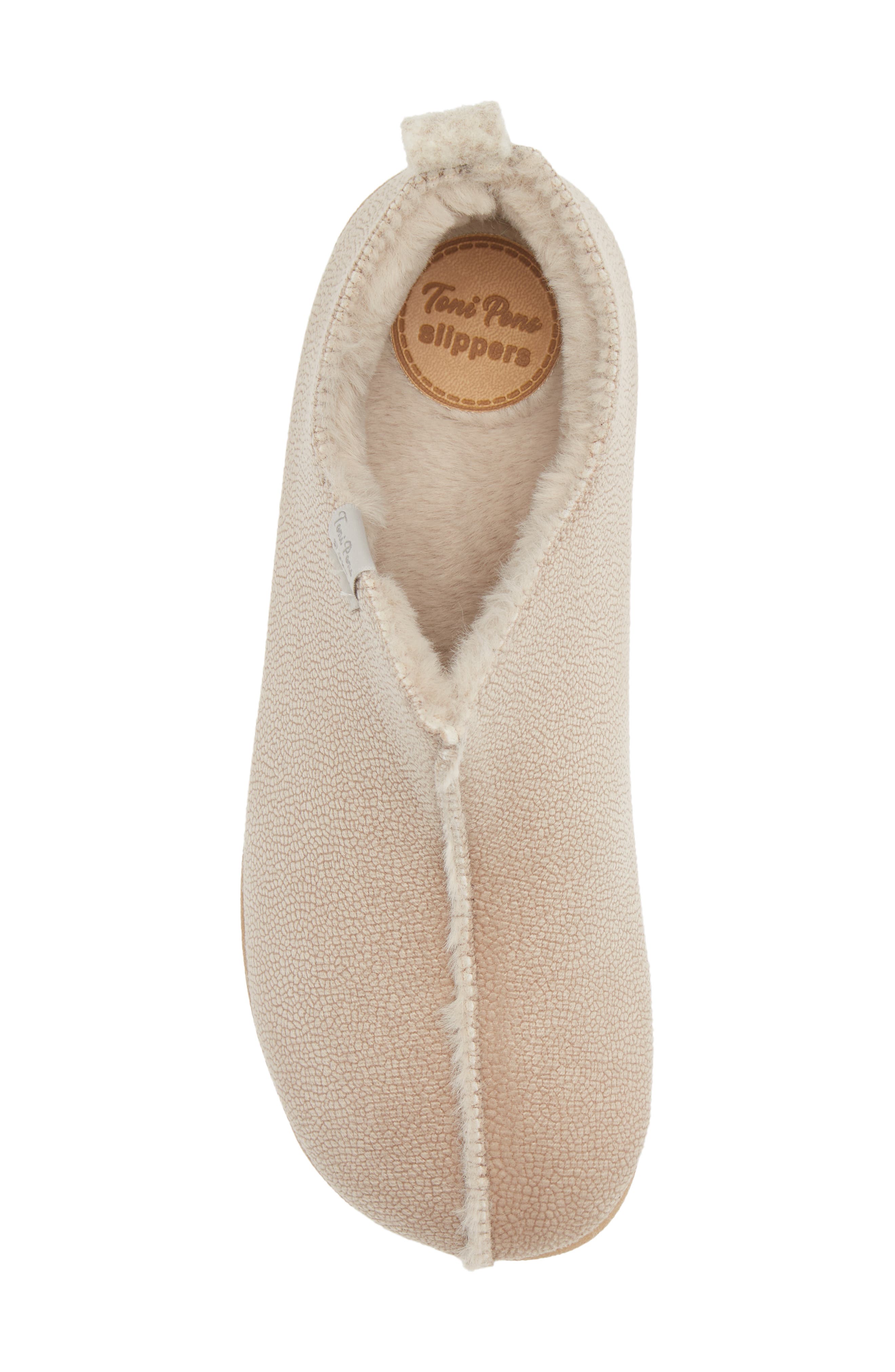 Moscu Faux Fur Lined Slip-On Shoe, Alternate, color, PEDRA STONE