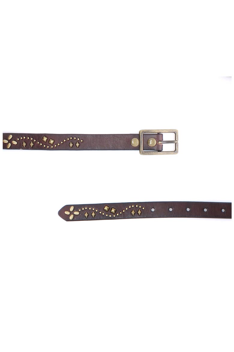 Tackson Studded Belt, Alternate, color, Brown