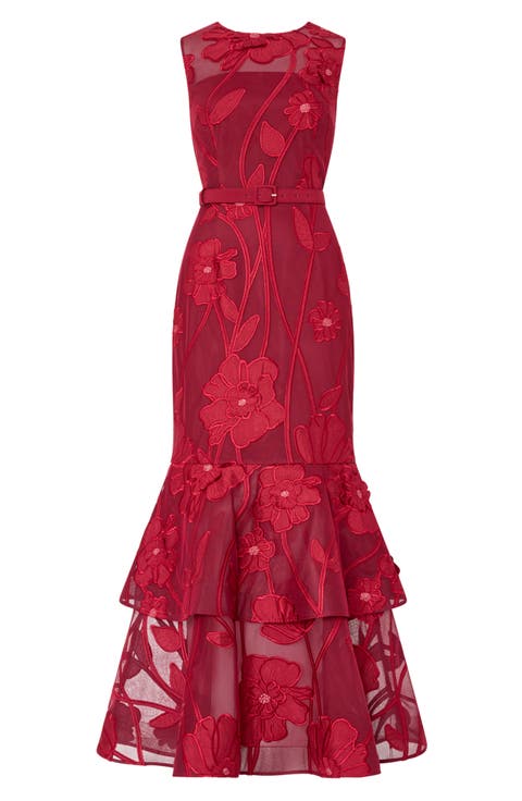 Anna Grand Fleur Embroidered Gown