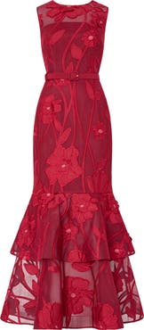 Milly Anna Grand Fleur Embroidered Gown