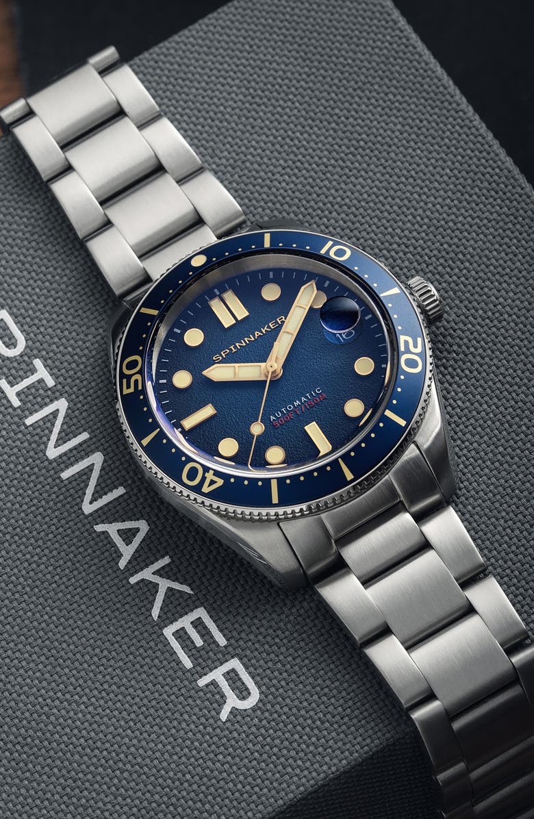 SPINNAKER Croft Midsize Automatic Bracelet Watch, 40mm, Alternate, color, 