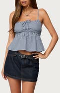 EDIKTED Zahara Gingham Babydoll Camisole