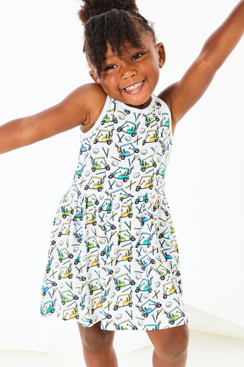 Stretchy Sleeveless Twirl Dress - Golf, Alternate, color, Golf