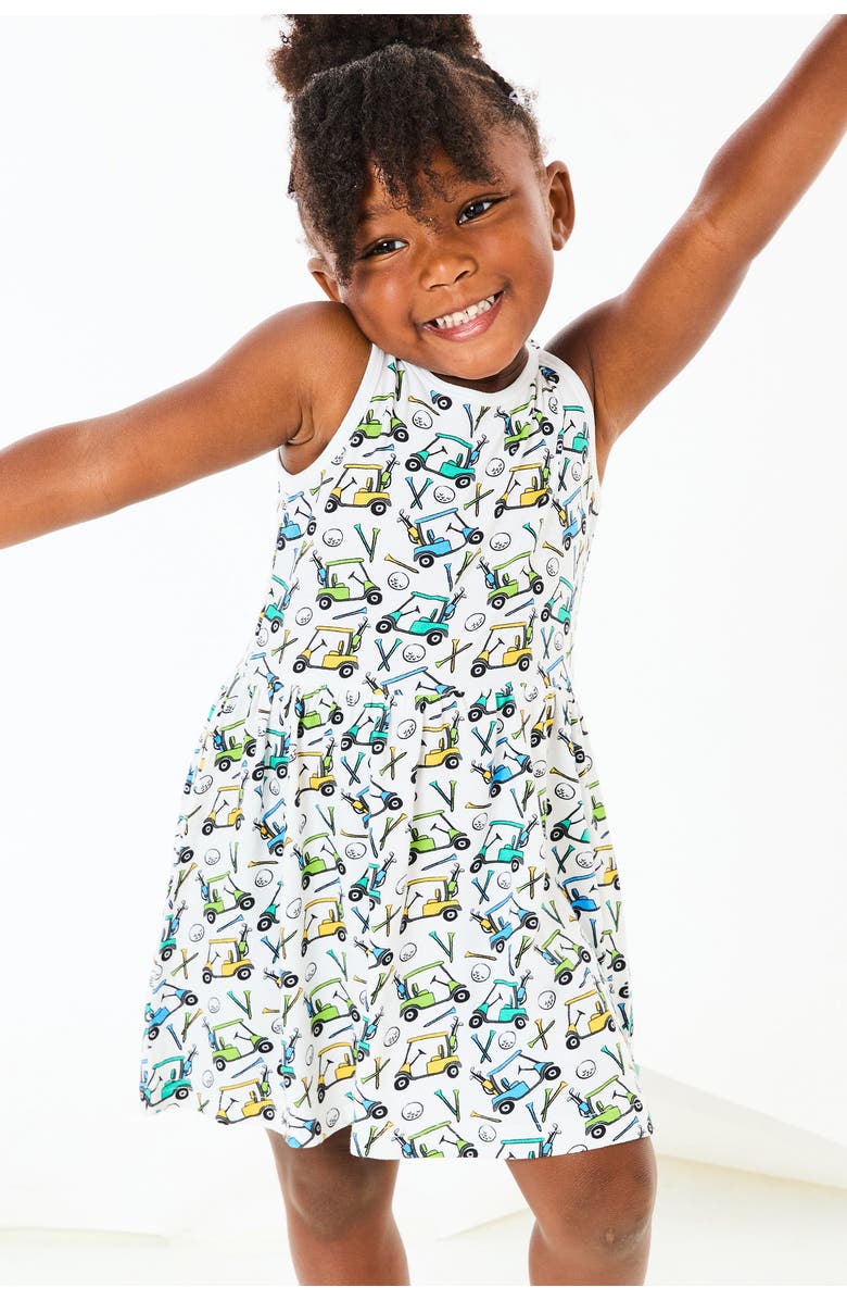 Clover Baby & Kids Stretchy Sleeveless Twirl Dress - Golf, Alternate, color, Golf