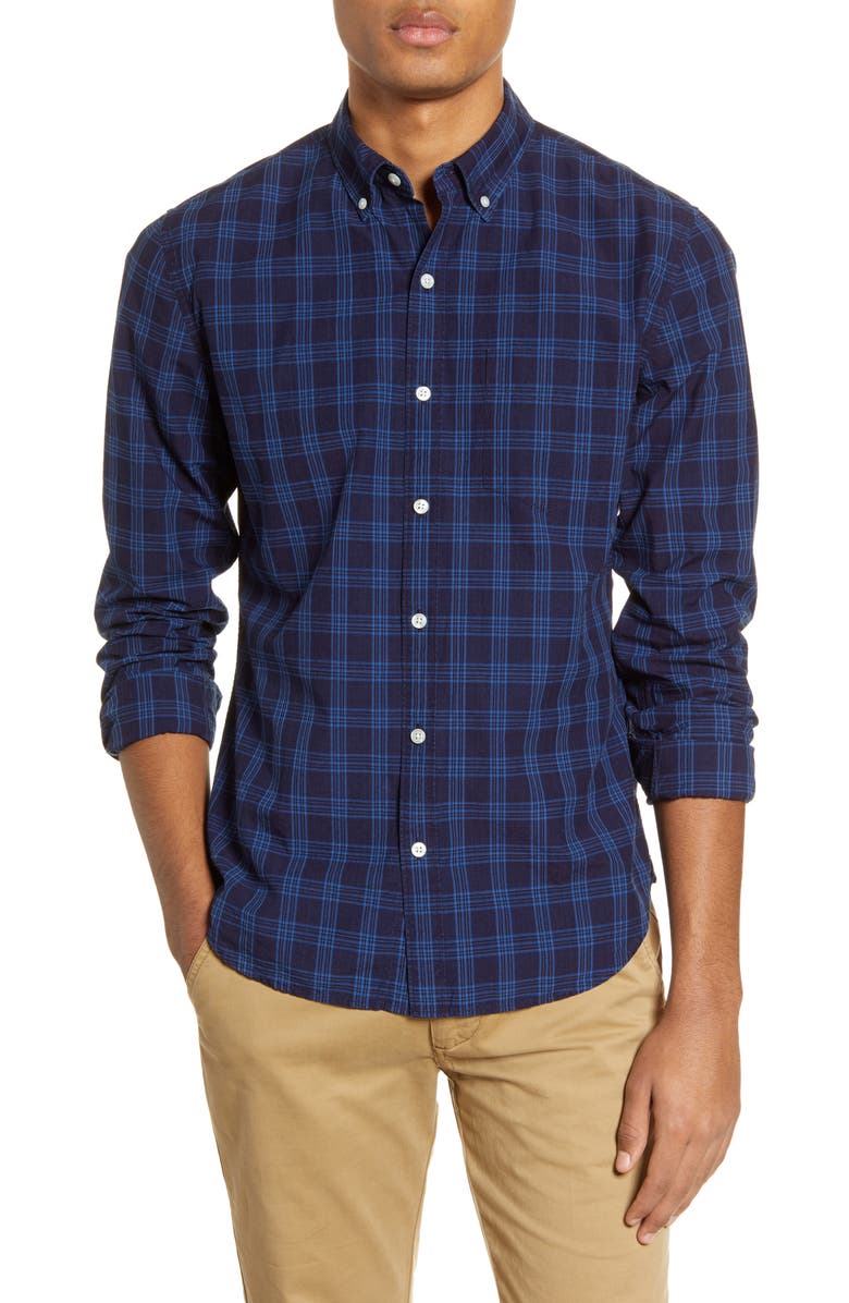 Bonobos Slim Fit Plaid Button-Down Shirt, Main, color,
