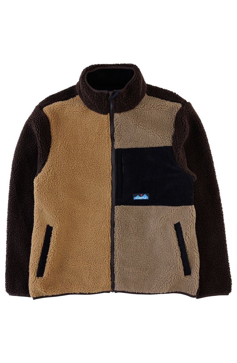 KAVU Wayside Fleece Jacket - Men's, Main, color, Wild Wood Block