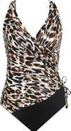 Miraclesuit® Fur Realz Ruched One-Piece Swimsuit