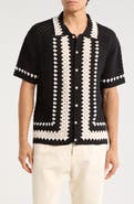 TRUTH Crochet Button-Up Shirt