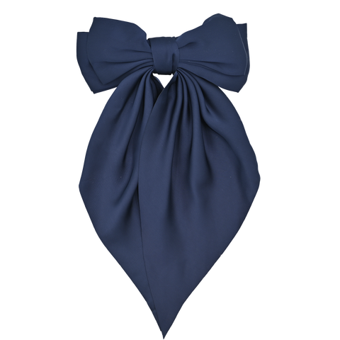 Satin Ribbon Flowing Bow Hairclip