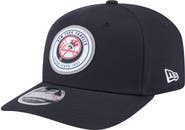 New Era Men's New Era Navy New York Yankees Circle Patch 9SEVENTY Stretch-Snap Hat