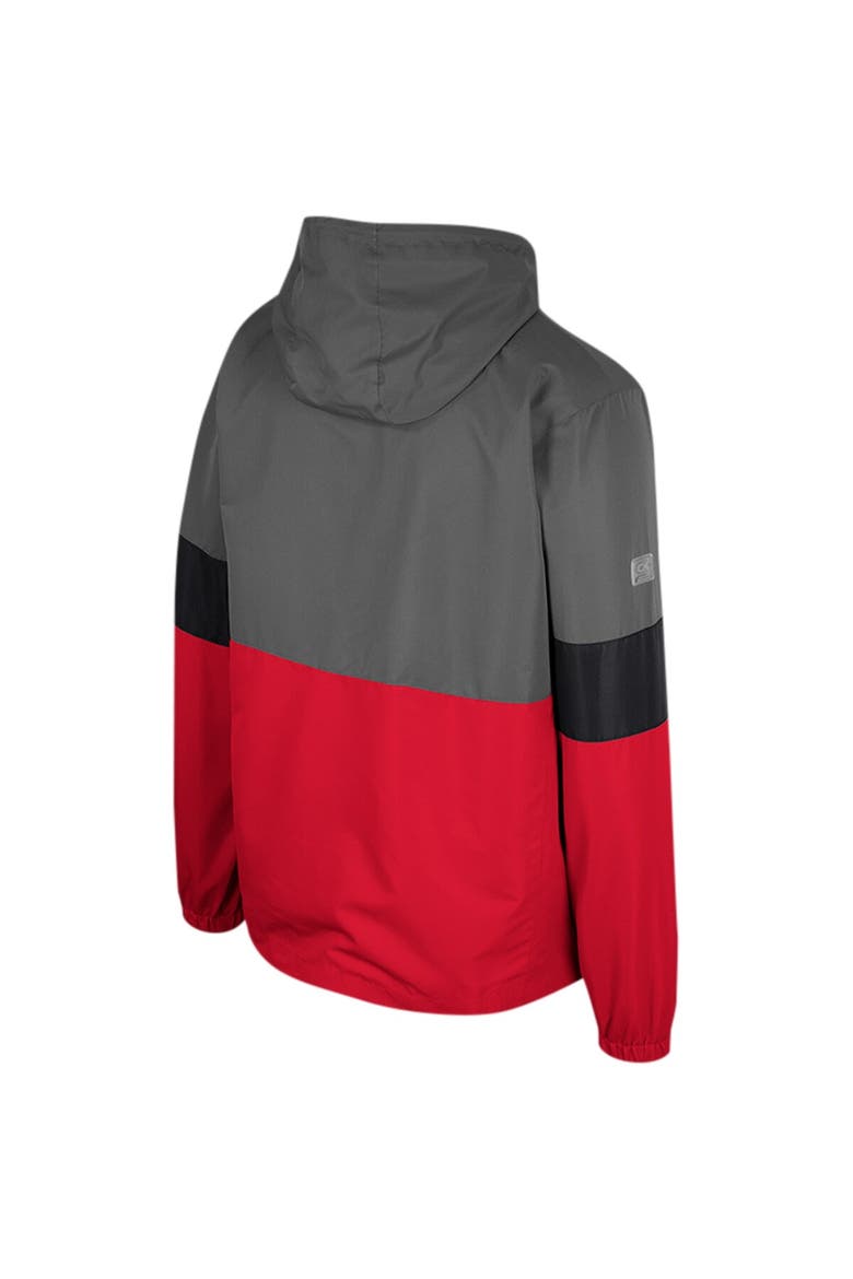 Men's Colosseum Charcoal Nebraska Huskers Miles Full-Zip Jacket, Alternate, color, Charcoal