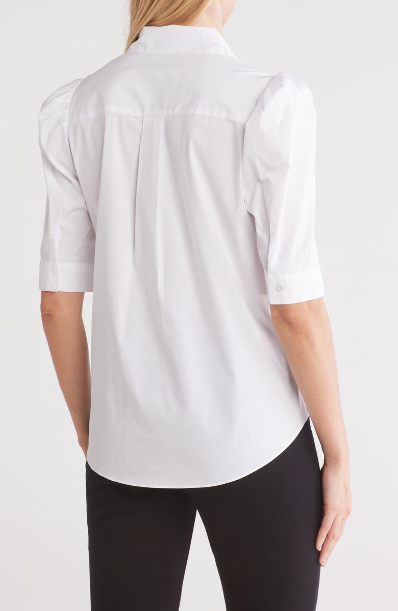 T Tahari Elbow Sleeve Button-Up Shirt, Alternate, color,