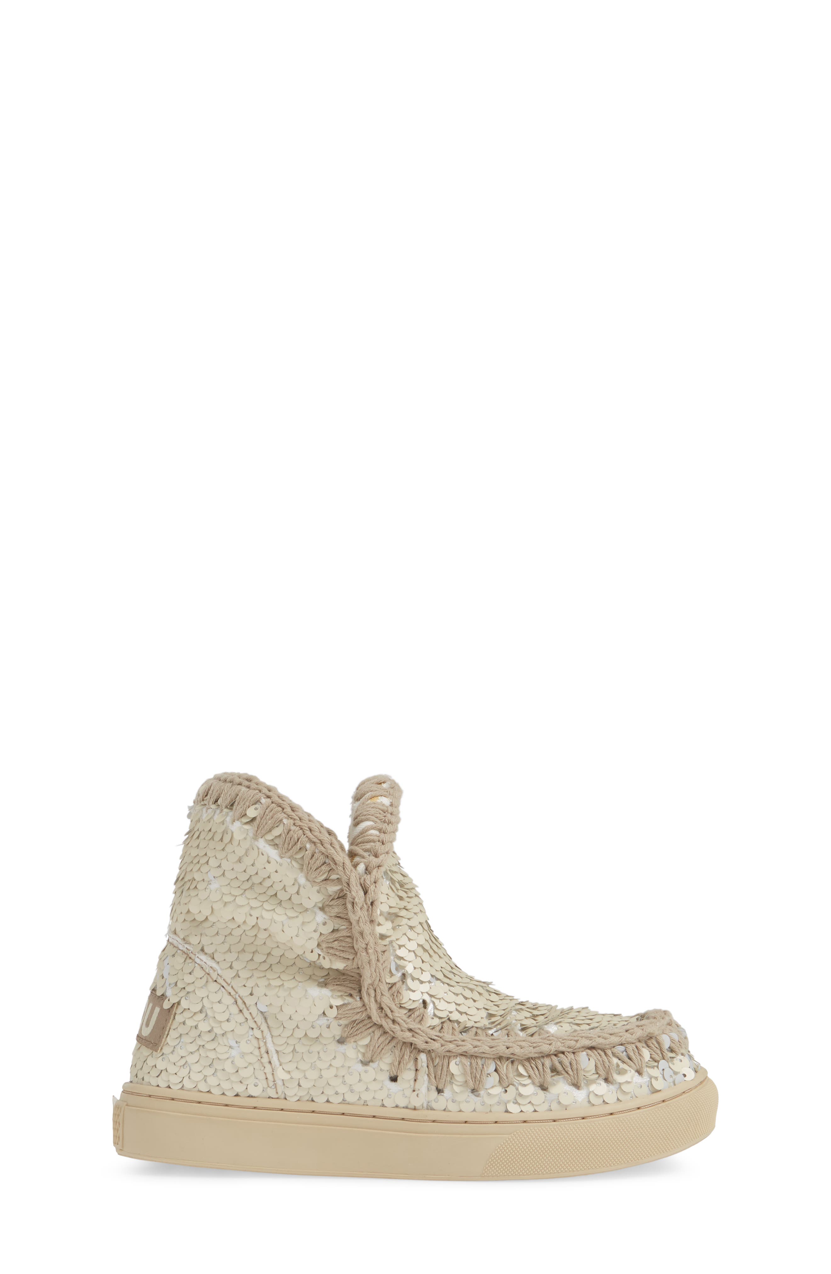 Mou Sequin Sneaker Boot, Alternate, color, 