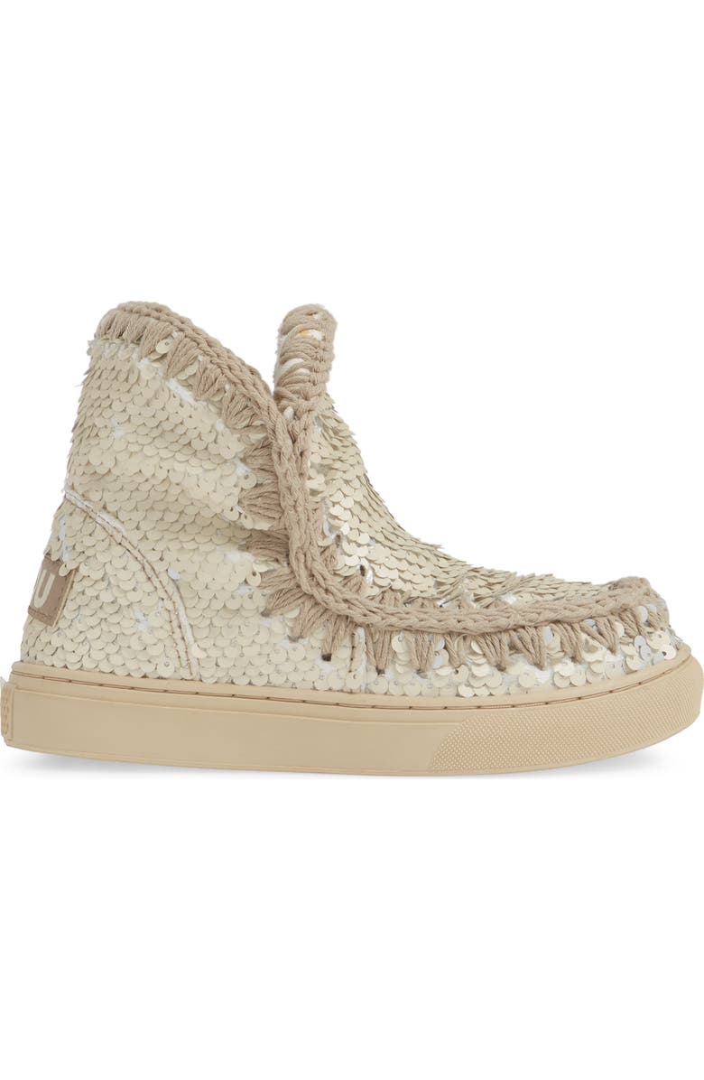 Mou Sequin Sneaker Boot, Alternate, color,
