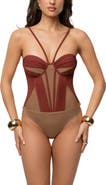 JLUXLABEL Illusion Contrast Bodysuit