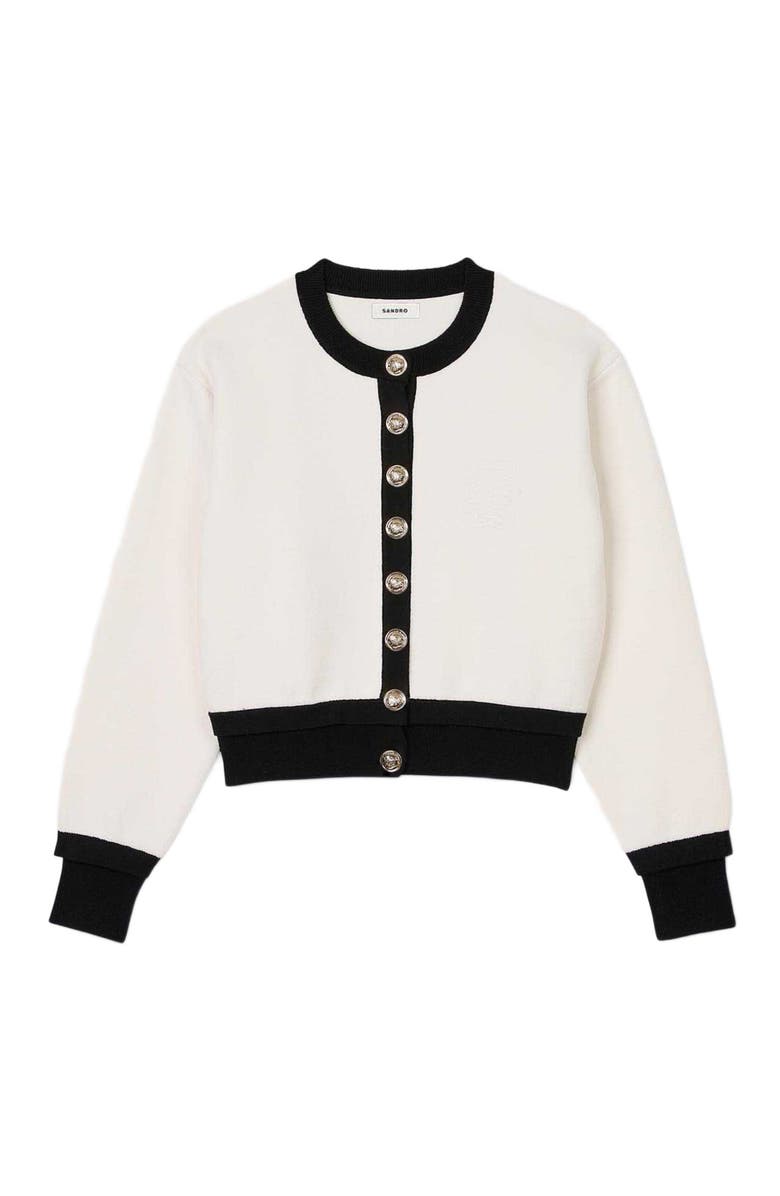 SANDRO Knit cardigan, Alternate, color, 
