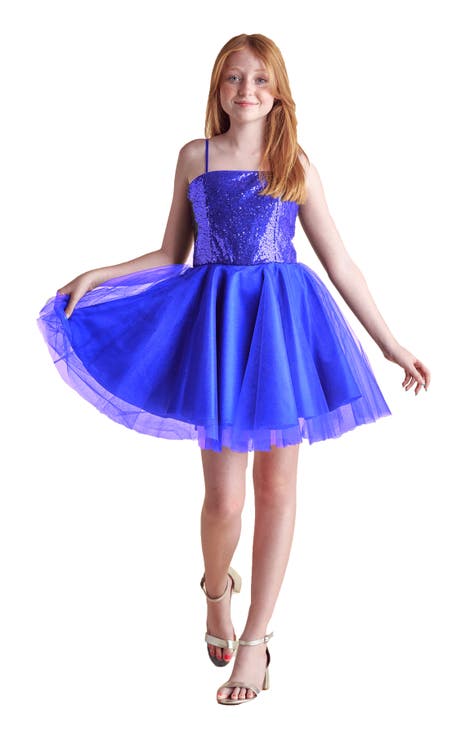 Sequin and Tulle Party Dress (Big Kid)