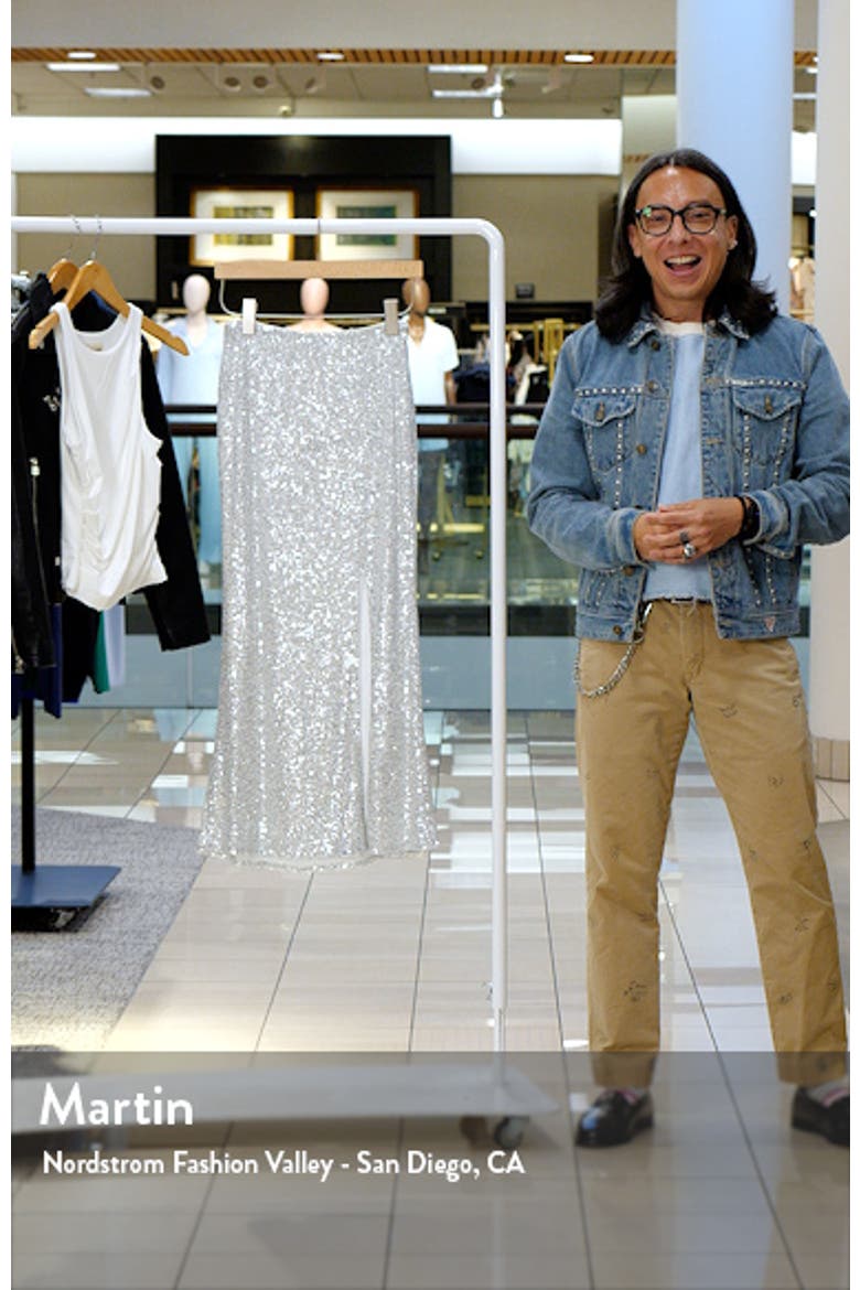 Sequin Midi Skirt video
