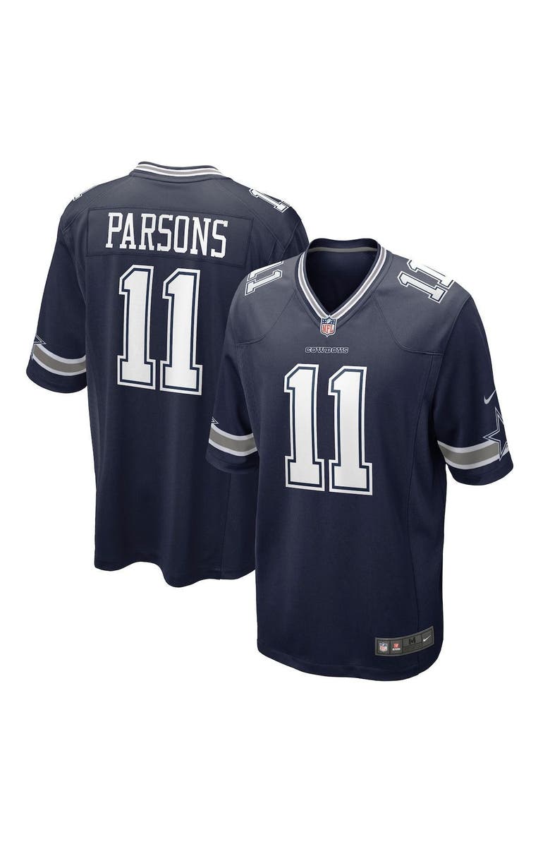 Nike Youth Nike Micah Parsons Navy Dallas Cowboys Game Jersey, Main, color, 