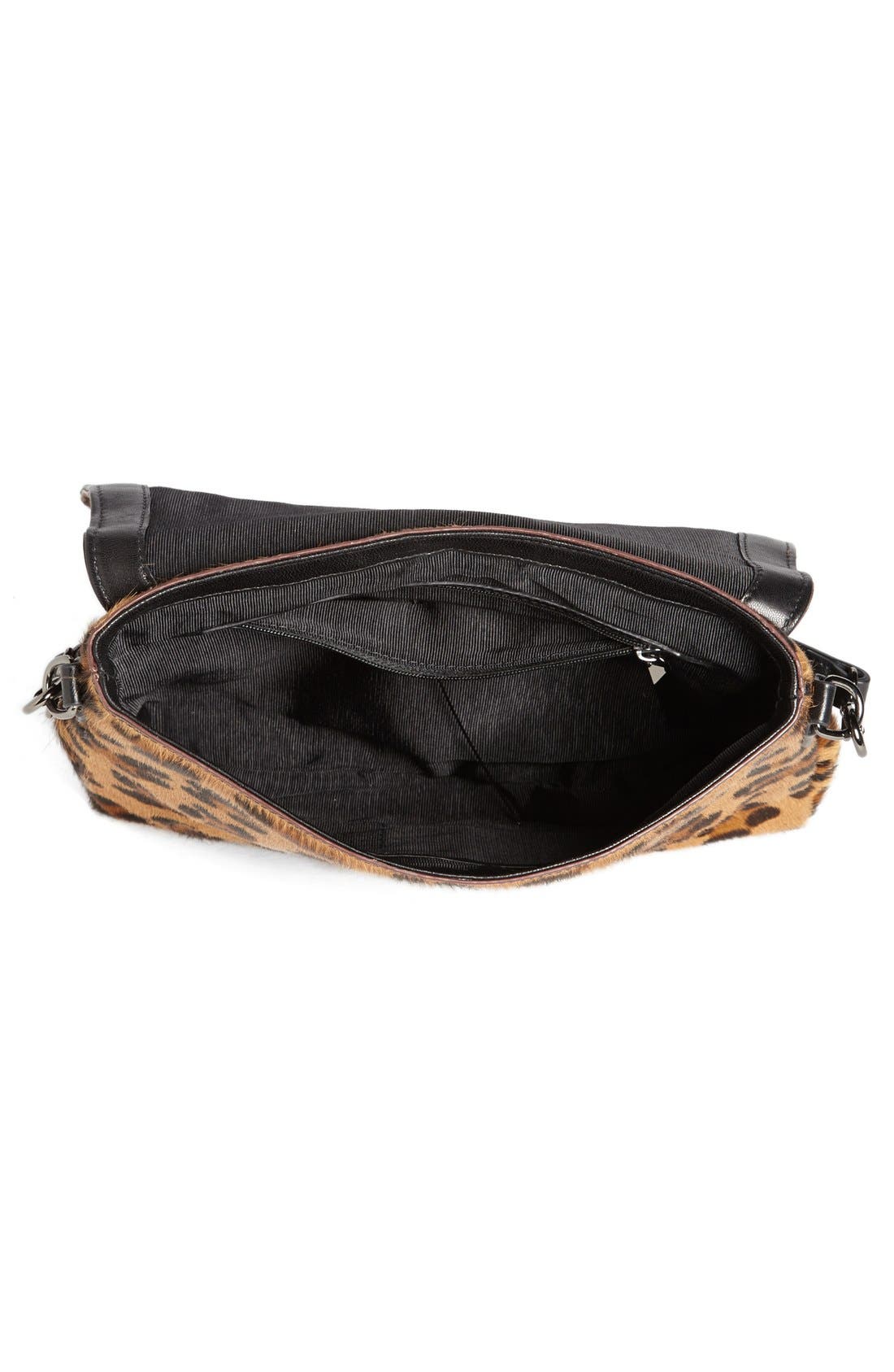'Mini' Leopard Print Calf Hair Crossbody Bag, Alternate, color, LEOPARD