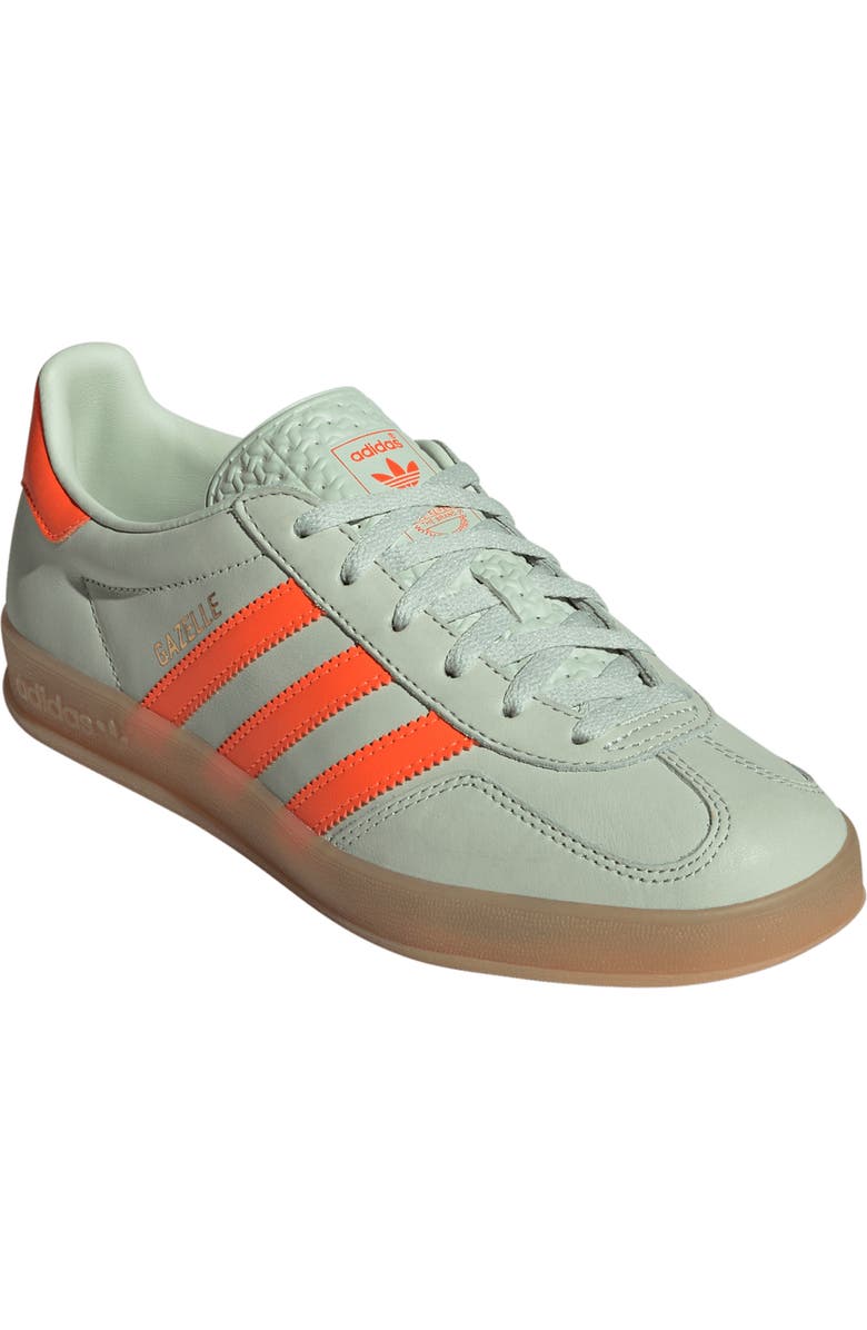 adidas Gazelle Indoor Sneaker, Main, color, Linen/Orange/ Gum
