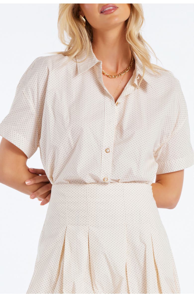 Bishop + Young Palma Poplin Top, Main, color, Micro Polka Dot
