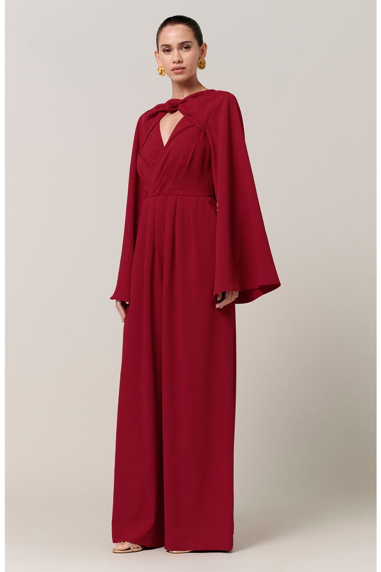 Alexa Jumpsuit, Alternate, color, Plum Red