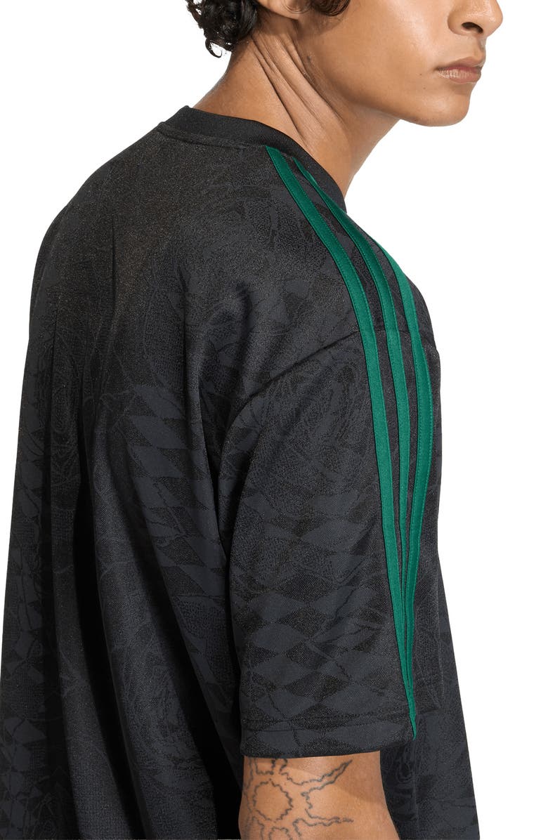 adidas Roses All Star Jersey, Alternate, color, Black/ Collegiate Green/