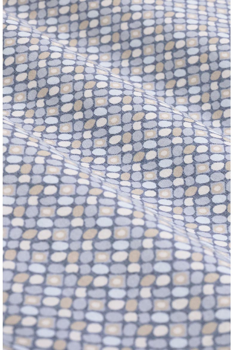 James OoohCotton® Print Button-Up Shirt, Alternate, color, MARINE BLUE
