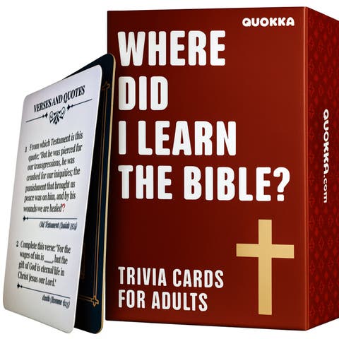 Bible Trivia and Learning Card Games for Kids & Adults