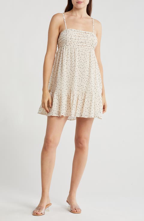 Ruffle Hem Babydoll Minidress