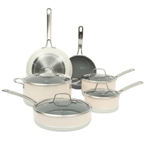 Viva La Cantina 10-Piece Ceramic Nonstick Cookware Set