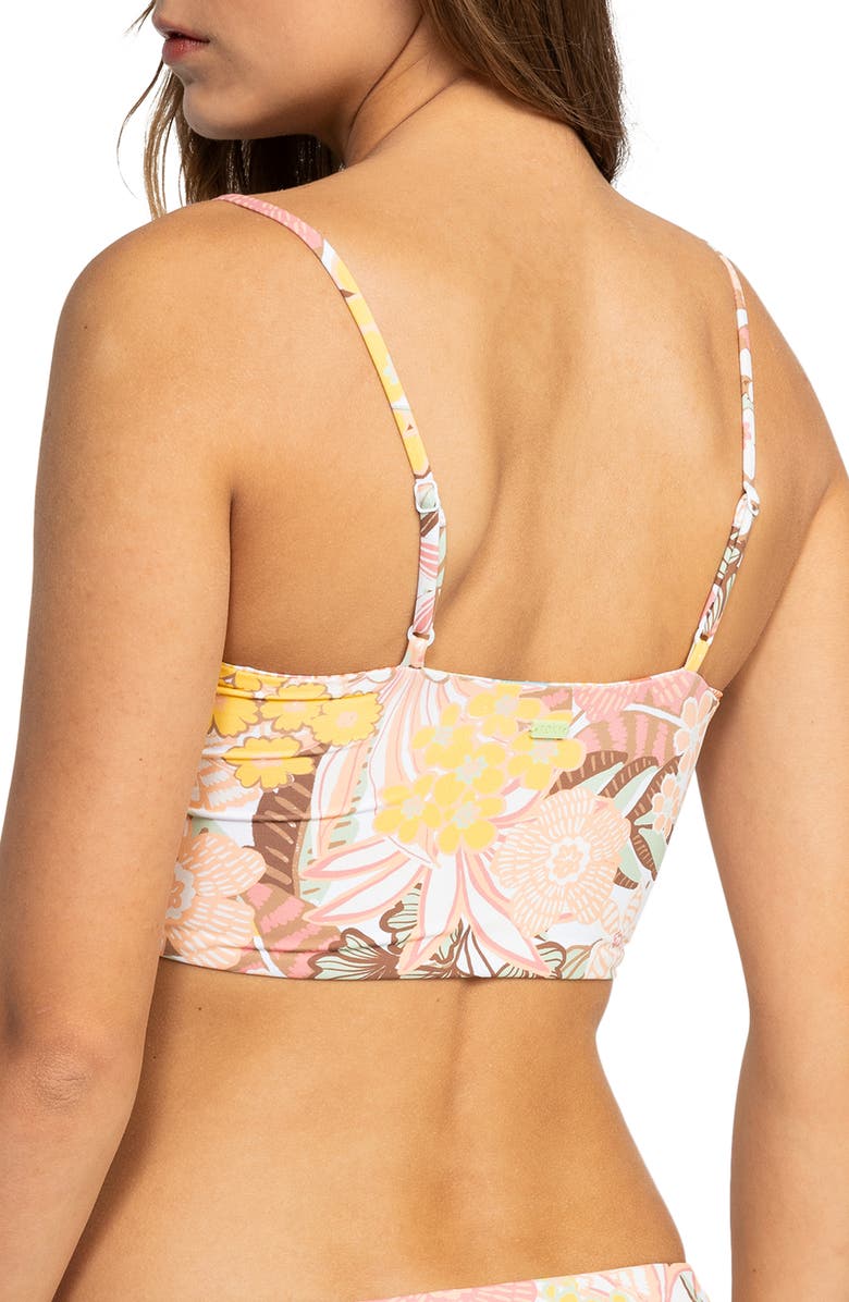 Roxy Playa Paradise Crop Bikini Top, Alternate, color, 