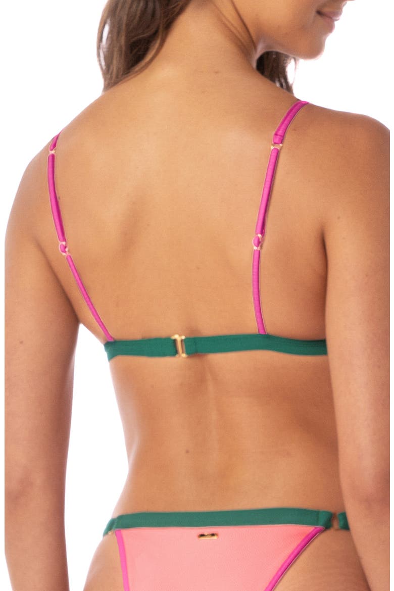 Genuine Reversible Bikini Top, Alternate, color, PINK